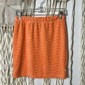 Araminta James NWT Wave Terry Skirt in Papaya Size 6/US XS